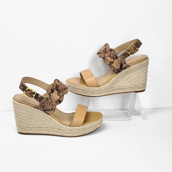 LAUREN RALPH LAUREN hazel open toe wedge shoes Sz 10 NEW - Picture 3 of 8